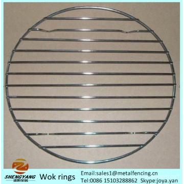 Umweltfreundliche Round Cooking Ware Steaning Rack steht Edelstahl robuste Steamer Racks Stahldraht Wok Ringe